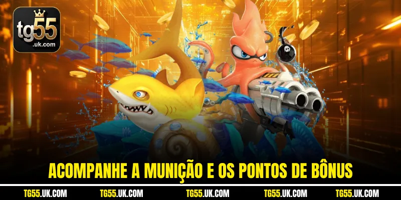 Acompanhe a munição e os pontos de bônus