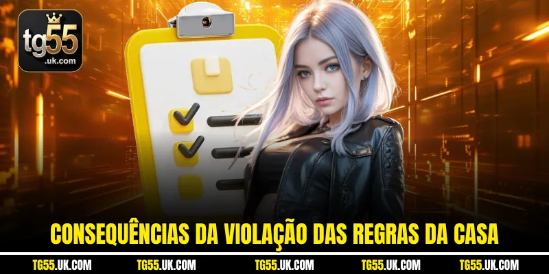 Consequências da violação das regras da casa